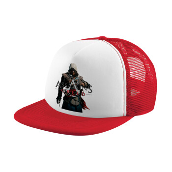 Assassin's Creed, Καπέλο Soft Trucker με Δίχτυ Red/White 