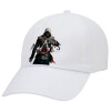 Assassin's Creed, Καπέλο ενηλίκων Jockey Λευκό (snapback, 5-φύλλο, unisex)
