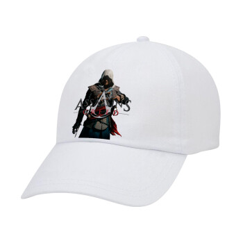 Assassin's Creed, Καπέλο ενηλίκων Jockey Λευκό (snapback, 5-φύλλο, unisex)