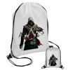 Assassin's Creed, Τσάντα πουγκί με μαύρα κορδόνια 45χ35cm (1 τεμάχιο)