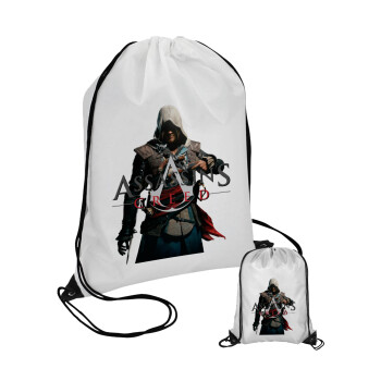 Assassin's Creed, Τσάντα πουγκί με μαύρα κορδόνια (1 τεμάχιο)