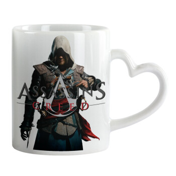 Assassin's Creed, Mug heart handle, ceramic, 330ml