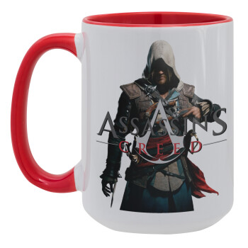Assassin's Creed, Κούπα Mega 15oz, κεραμική Κόκκινη, 450ml