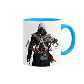 Assassin's Creed, Mug colored light blue, ceramic, 330ml