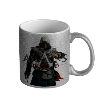 Assassin's Creed, Κούπα Ασημένια Glitter που γυαλίζει, κεραμική, 330ml