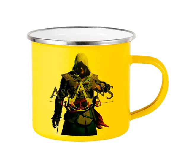 Assassin's Creed — Κούπα Μεταλλική εμαγιέ Κίτρινη 360ml