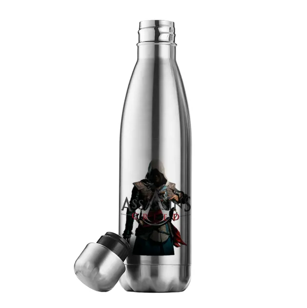 Assassin's Creed — Μεταλλικό παγούρι θερμός Inox (Stainless steel), διπλού τοιχώματος, 500ml