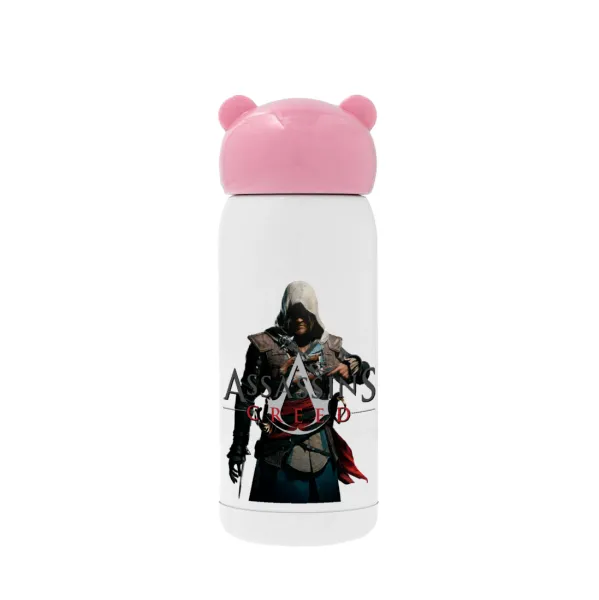 Assassin's Creed — Pink stainless steel thermal flask, 320ml