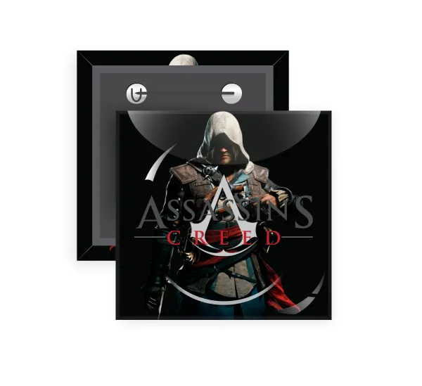 Assassin's Creed — Square pin badge, 5x5cm