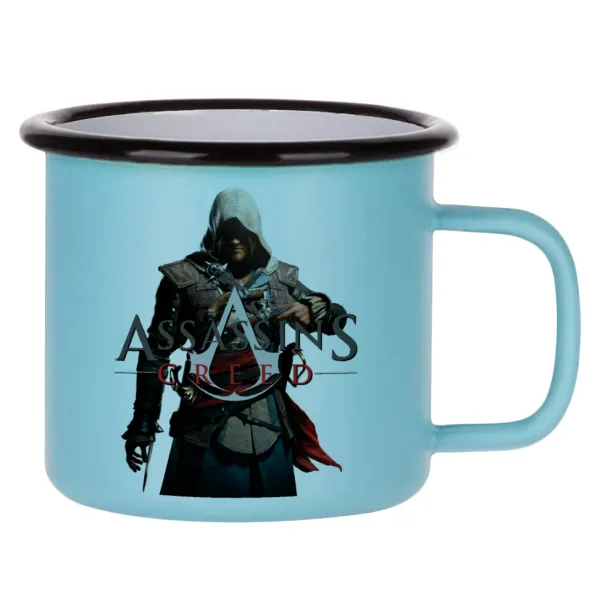 Assassin's Creed — Κούπα Μεταλλική εμαγιέ ΜΑΤ σιέλ 360ml