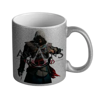 Assassin's Creed, Κούπα Ασημένια Glitter που γυαλίζει, κεραμική, 330ml