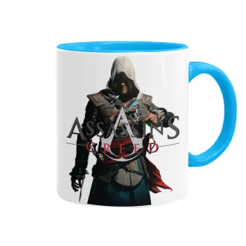 Assassin's Creed, Mug colored light blue, ceramic, 330ml