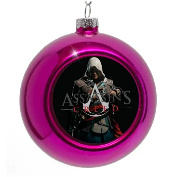 Assassin's Creed, Purple Christmas tree ornament bauble 8cm