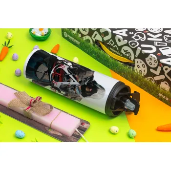 Assassin's Creed, Easter candle,Travel Tumbler 2 Lids, with metal straw & cleaning brush & aromatic flat candle (30cm) (PINK)