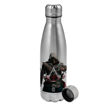 Assassin's Creed, Metallic water bottle, stainless steel, 750ml