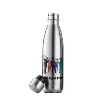 One Direction , Μεταλλικό παγούρι θερμός Inox (Stainless steel), διπλού τοιχώματος, 500ml
