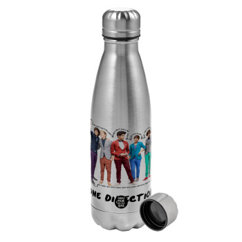 One Direction , Metallic water bottle, stainless steel, 750ml