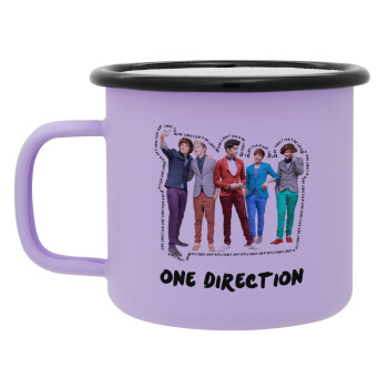 One Direction , Κούπα Μεταλλική εμαγιέ ΜΑΤ Light Pastel Purple 360ml