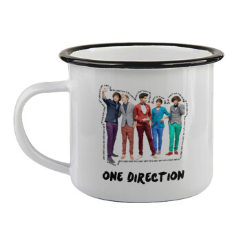 One Direction , Κούπα εμαγιέ με μαύρο χείλος 360ml