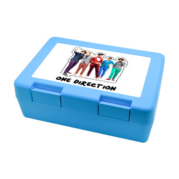 One Direction , Children's cookie container LIGHT BLUE 185x128x65mm (BPA free plastic)