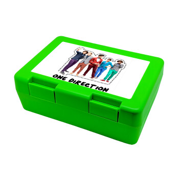 One Direction , Παιδικό δοχείο κολατσιού ΠΡΑΣΙΝΟ 185x128x65mm (BPA free πλαστικό)