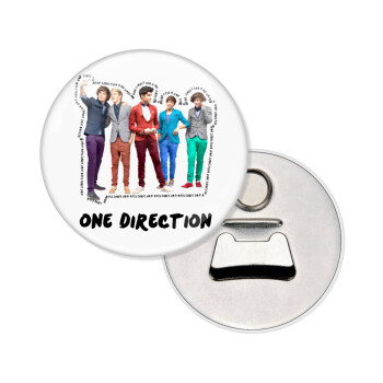 One Direction , Μαγνητάκι και ανοιχτήρι μπύρας στρογγυλό διάστασης 5,9cm