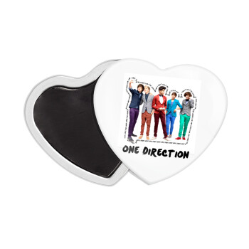 One Direction , Μαγνητάκι καρδιά (57x52mm)
