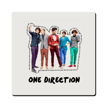 One Direction , Τετράγωνο μαγνητάκι ξύλινο 6x6cm