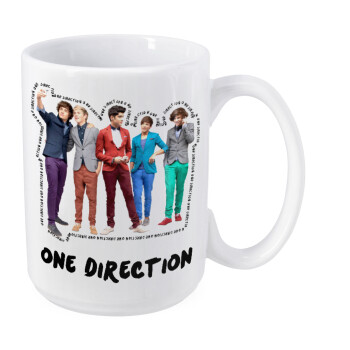One Direction , Κούπα Mega, κεραμική, 450ml