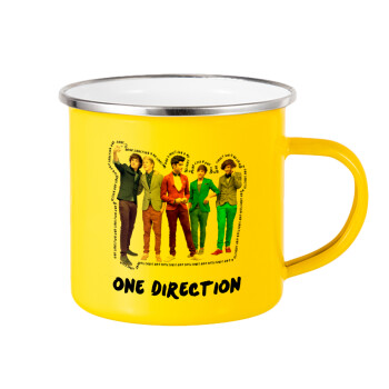 One Direction , Κούπα Μεταλλική εμαγιέ Κίτρινη 360ml