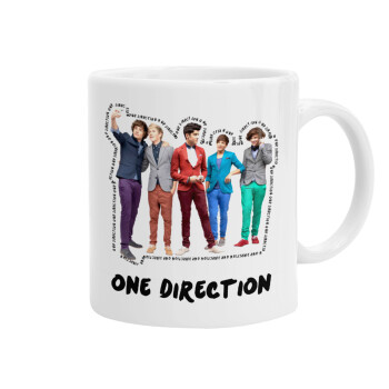 One Direction , Ceramic coffee mug, 330ml (1pcs)