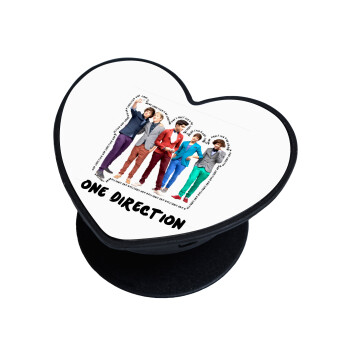 One Direction , Phone Holders Stand  καρδιά Μαύρο Βάση Στήριξης Κινητού στο Χέρι