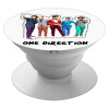 One Direction , Pop Socket Λευκό Βάση Στήριξης Κινητού στο Χέρι