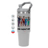 GREY color, 890ml (30oz) stainless Steel Tumbler with Handle