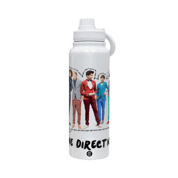 One Direction , 1L Stainless Steel Thermal Bottle with Phone Holder & Double Wall Insulation
