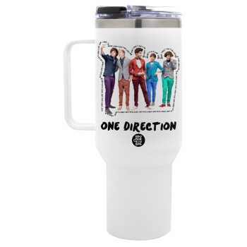 One Direction , Mega Stainless steel Tumbler with lid, double wall 1,2L