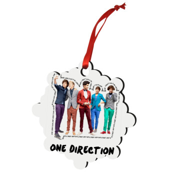 One Direction , Χριστουγεννιάτικο στολίδι snowflake ξύλινο 7.5cm