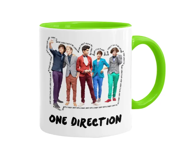 One Direction — Κούπα χρωματιστή βεραμάν, κεραμική, 330ml