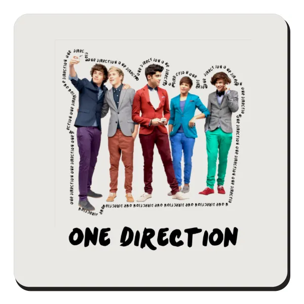 One Direction — Τετράγωνο μαγνητάκι ξύλινο 9x9cm