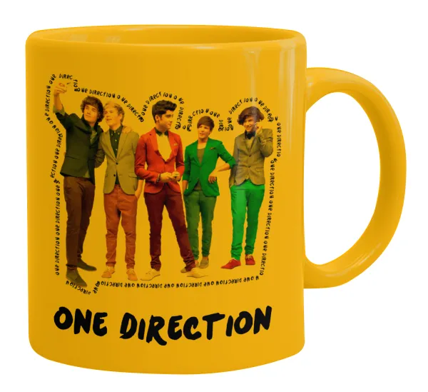 One Direction — Κούπα, κεραμική κίτρινη, 330ml