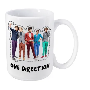 One Direction , Κούπα Mega, κεραμική, 450ml