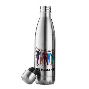 One Direction , Μεταλλικό παγούρι θερμός Inox (Stainless steel), διπλού τοιχώματος, 500ml