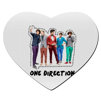 One Direction , Mousepad καρδιά 23x20cm