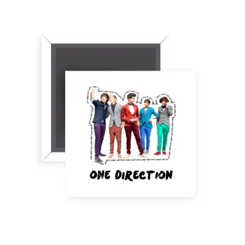 One Direction , Μαγνητάκι ψυγείου τετράγωνο διάστασης 5x5cm