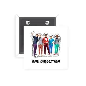 One Direction , Κονκάρδα παραμάνα τετράγωνη 5x5cm