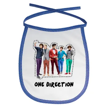 One Direction , Σαλιάρα μωρού αλέκιαστη με κορδόνι Μπλε