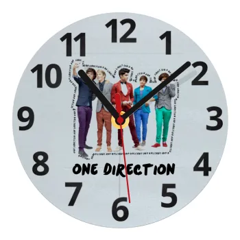 One Direction , Ρολόι τοίχου γυάλινο (20cm)