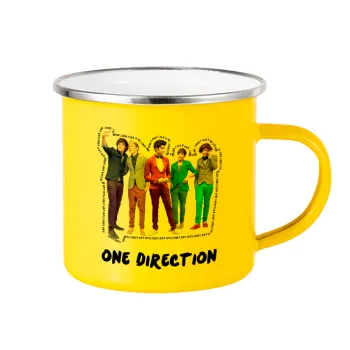 One Direction , Κούπα Μεταλλική εμαγιέ Κίτρινη 360ml
