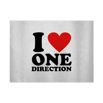I Love, One Direction, Επιφάνεια κοπής γυάλινη (38x28cm)