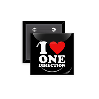 I Love, One Direction, Κονκάρδα παραμάνα τετράγωνη 5x5cm